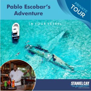 Join Pablo Escobar on a thrilling adventure through the Exuma Cays in your vessel.
