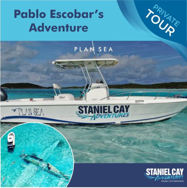 Pablo Escobar's Staniel Cay Adventures in the Exuma Cays Bahamas, featuring the famous Swimming Pigs Tour.