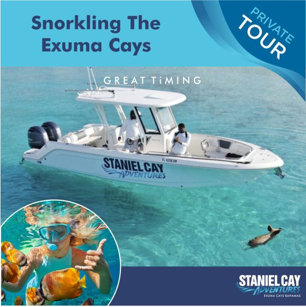 Snorkeling the Exuma Cays with Staniel Cay Adventures.