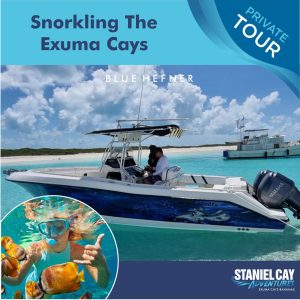 Snorkling the Exuma Cays Bahamas on the Staniel Cay Adventures tour.